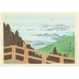 Tomikichiro, Mt Fuji, Original Japanese Woodblock Print