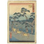 Hiroshige I, 53 Stations of Tokaido, Japanese Woodblock Print