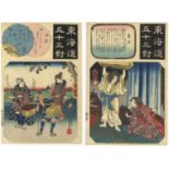 Kuniyoshi Utagawa, Set of 2, Japanese Woodblock Print