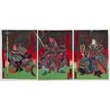 Yoshitaki, Kabuki Play, Original Japanese Woodblock Print