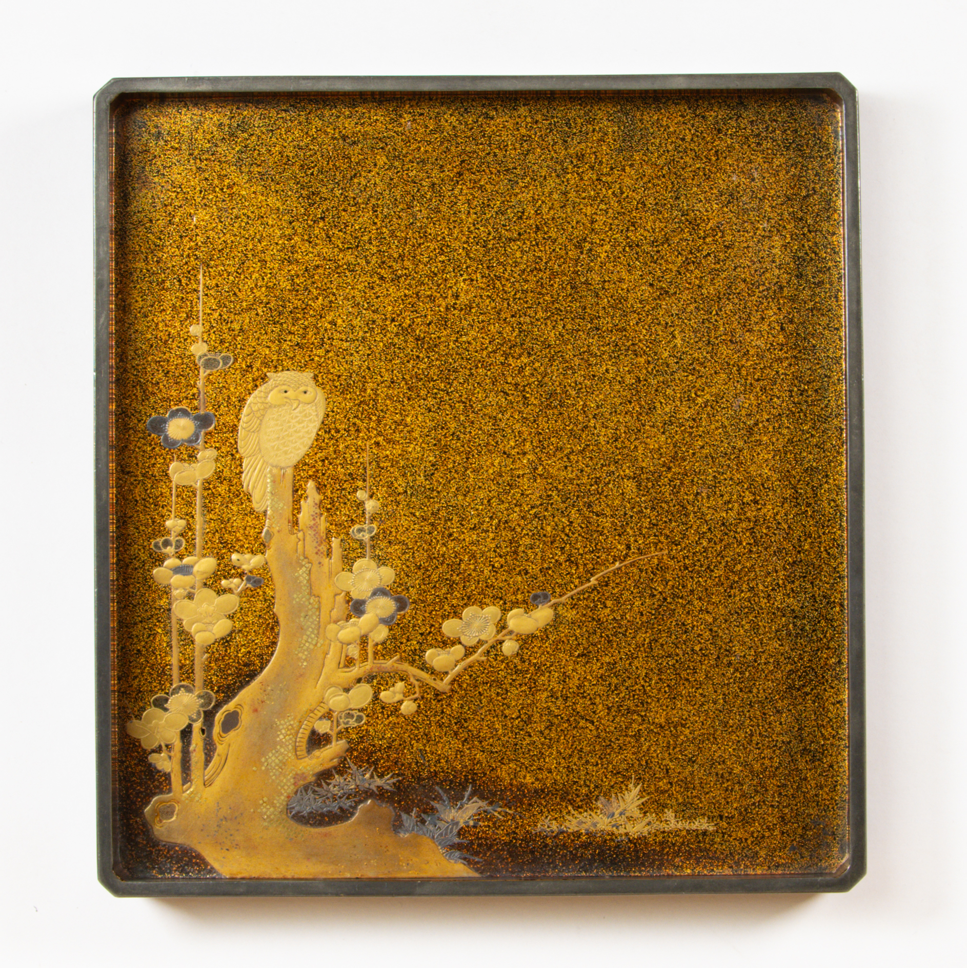 19th century Calligraphy Lacquer Box, Hotei - Image 3 of 4