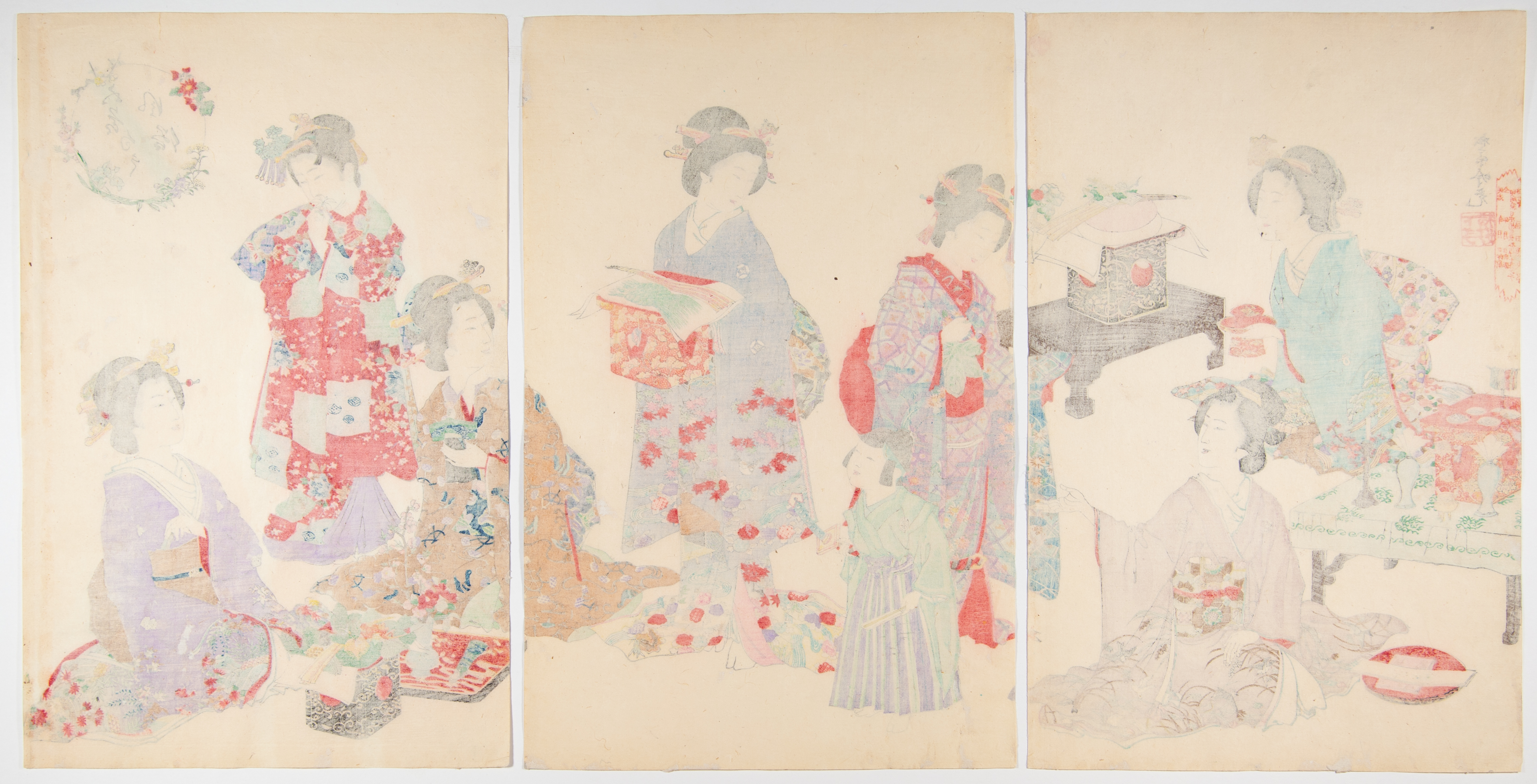 Ginko Adachi, Festivals, Original Japanese Woodblock Print - Bild 2 aus 2
