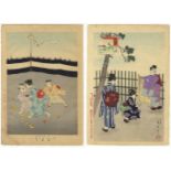 Shuntei Miyagawa, Set of 2, Japanese Woodblock Print