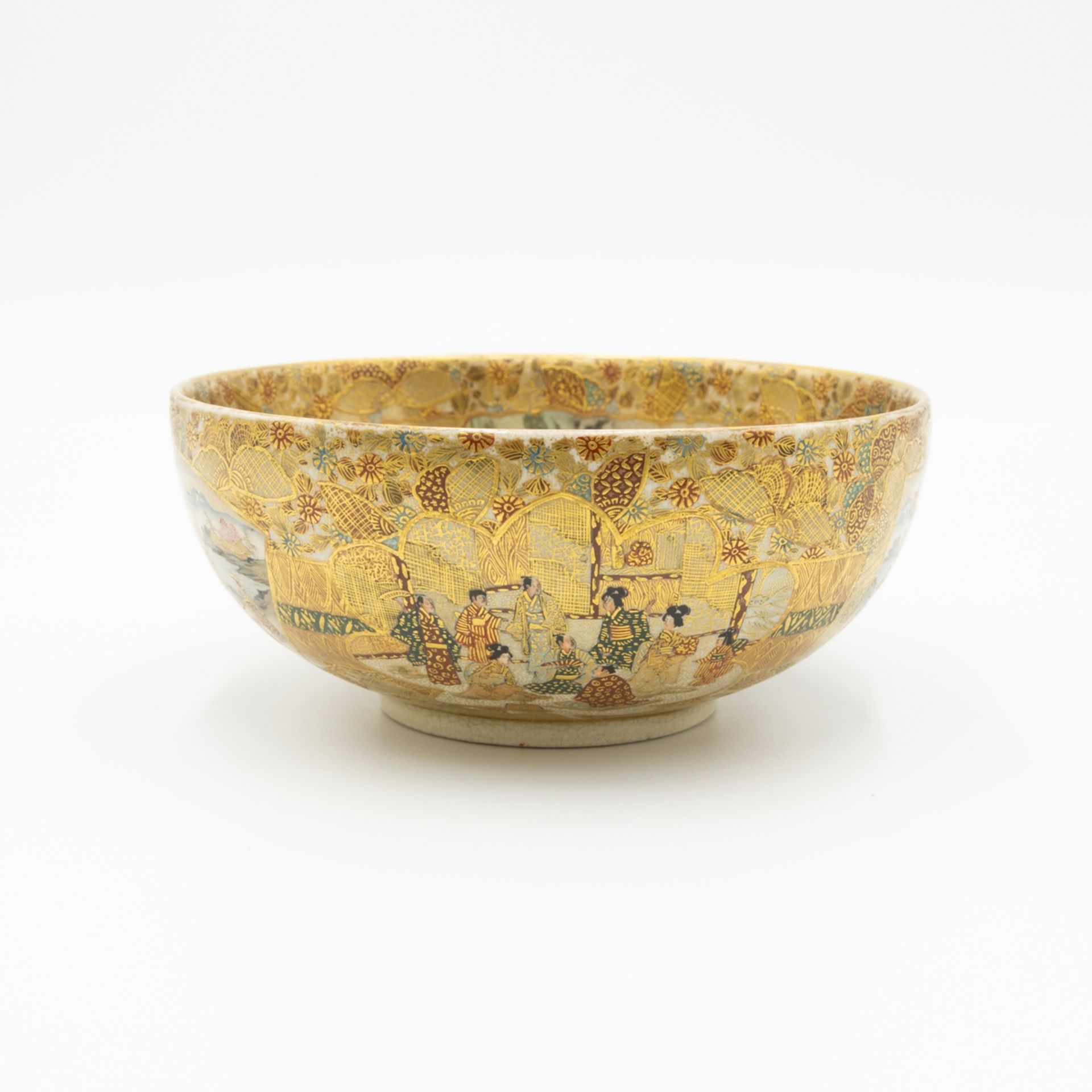 Satsuma Bowl, Hattori Kiln, Meiji Period Ceramics - Bild 7 aus 10