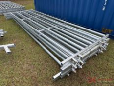 UNUSED GALVANIZED 16' CORRAL PANEL W/ PINS