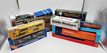 Collection of boxed predominantly Corgi Lorry Models. Includes Eddie Stobart, Wilkinson & Sainsburys