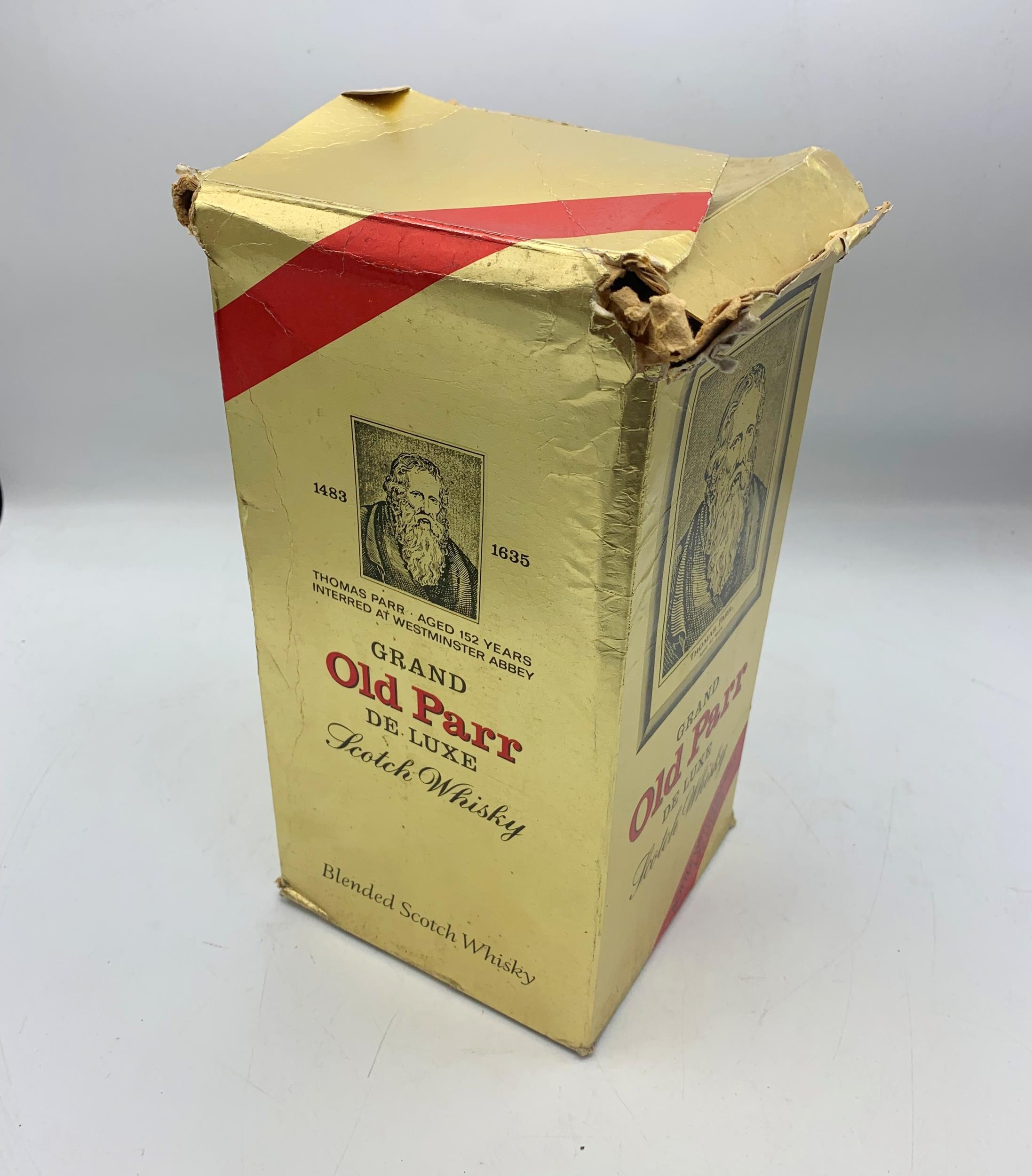 Boxed Grand Old Parr De Luxe Scotch Whisky. Unopened. - Image 4 of 4