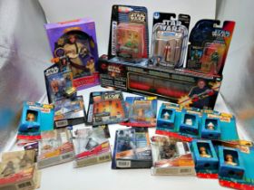 Mixed assortment of boxed Star Wars & Pocahontas Disney figures. All unopened.