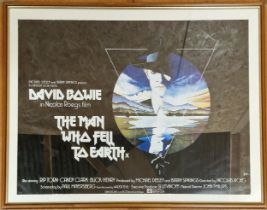 The Man Who Fell To Earth (1976) film poster directed by Nicolas Roeg's starring David