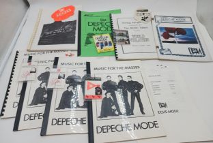 A collection of 8 itineraries for Depeche Mode, 1987/88, Music For The Masses Tours, inc., 1987