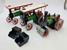 Pair Of Vintage Mamod Steam Tractors & Mamod Steam Roller (3)