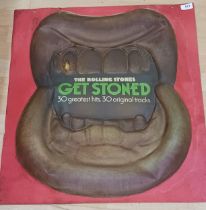 The Rolling Stones "Get Stoned" 3D Promotional Advertising Display. 66cm x 61cm.