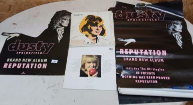 Quantity Of Dusty Springfield Memorabilia To Include Posters & Advertising Sign
