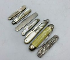 Quantity Of Fruit Knives To Include Mother Of Pearl & Silver Examples (7)