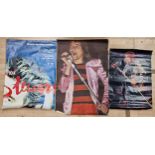 Fourteen Rod Stewart posters of various sizes including two 'Out of Order' promotional album