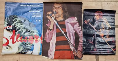 Fourteen Rod Stewart posters of various sizes including two 'Out of Order' promotional album