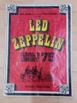 Original Led Zeppelin Earl's Court 1975 official concert programme