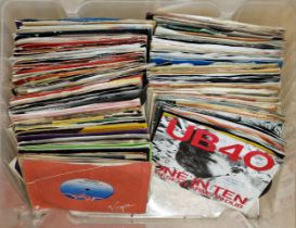 Vinyl - Collection of 45 single records to include Phil Collins, The Weather Girls, Perry Como,