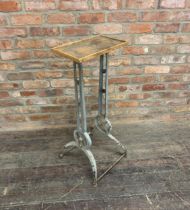 Vintage Industrial Style Cast Iron Planter Stand. H 97cm.