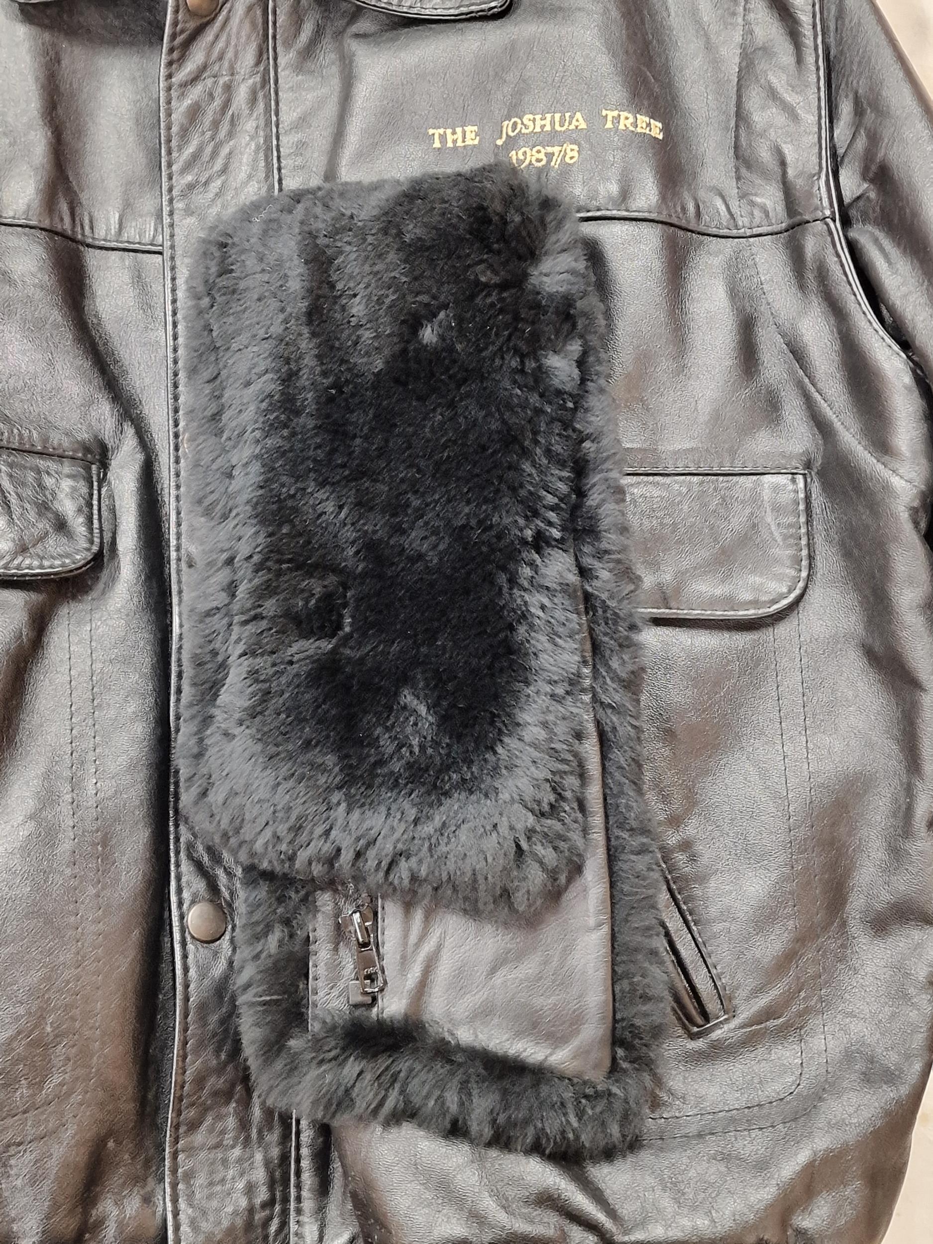 Rare U2 The Joshua Tree 1987/1988 Leather Crew Jacket. Size L. Mint, Unworn Condition With - Image 3 of 4