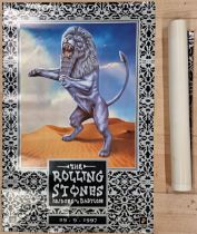 Three Rolling Stones Bridges to Babylon promotional album posters, H 76cm x W 51cm (3)