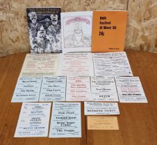 Collection of reprinted Bath Festival of Blues & Progressive Music festival memorabilia to include