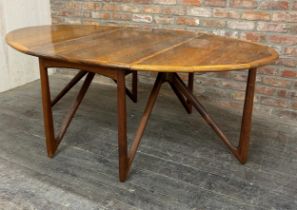 Kurt Ostervig for Jason Mobler - Danish rosewood gateleg dining table with superior rosewood
