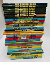 Large collection of vintage annuals to include Beano, Dandy & The Beezer Book (34)