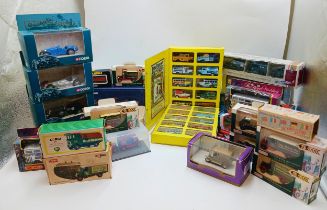 Large collection of boxed toy cars to include Corgi, Mattel & Days Gone examples. Approx 40.