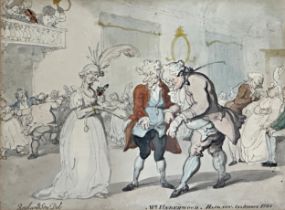 Thomas Rowlandson (1756-1827) - 'Mr Underwood, Hackney Assembly 1785', signed, titled, Walkers