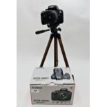 Canon EOS 4000D Camera With Tripod, Box & Instructions.