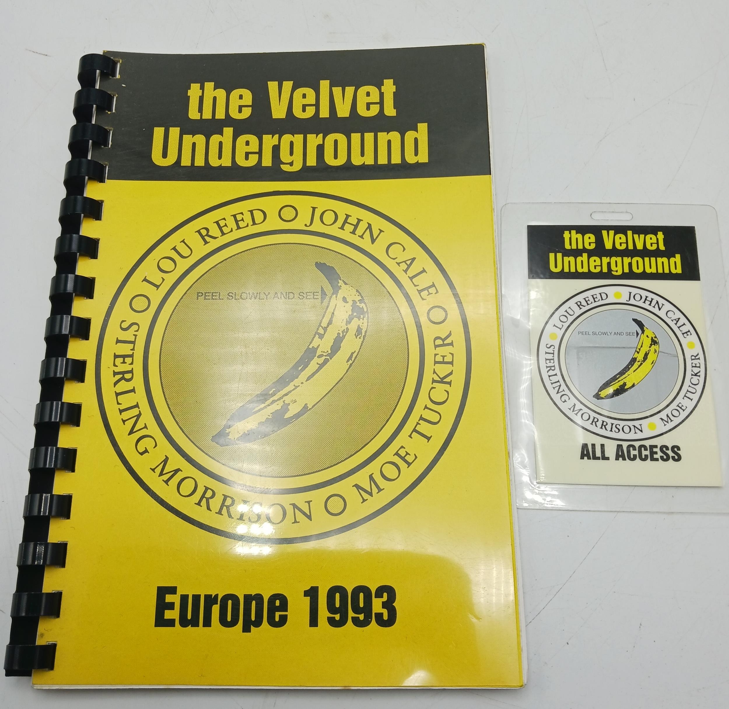 1993 itinerary for The Velvet Underground European tour, with laminate pass. Plus itinerary for - Image 5 of 5