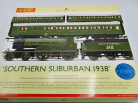 Boxed Hornby "Southern Suburban 1938" 00 Gauge train pack.