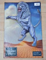 The Rolling Stones Bridges To Babylon 3D Tour Advertising Display. 38cm x 26cm.