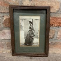 Framed Portrait Photograph Of Jane Morris Of Brock Street Bath Married To William Morris. Photograph