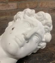 Pottery study of Michelangelo's Head of David (Dave to his friends), 40cm high