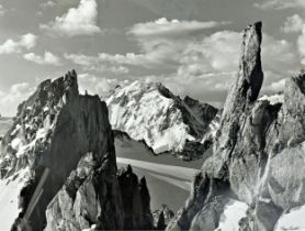 Roland Gay-Couttet (1925-2002) - 'Mont Blanc', signed, vintage gelatin silver print, 30 x 40cm,