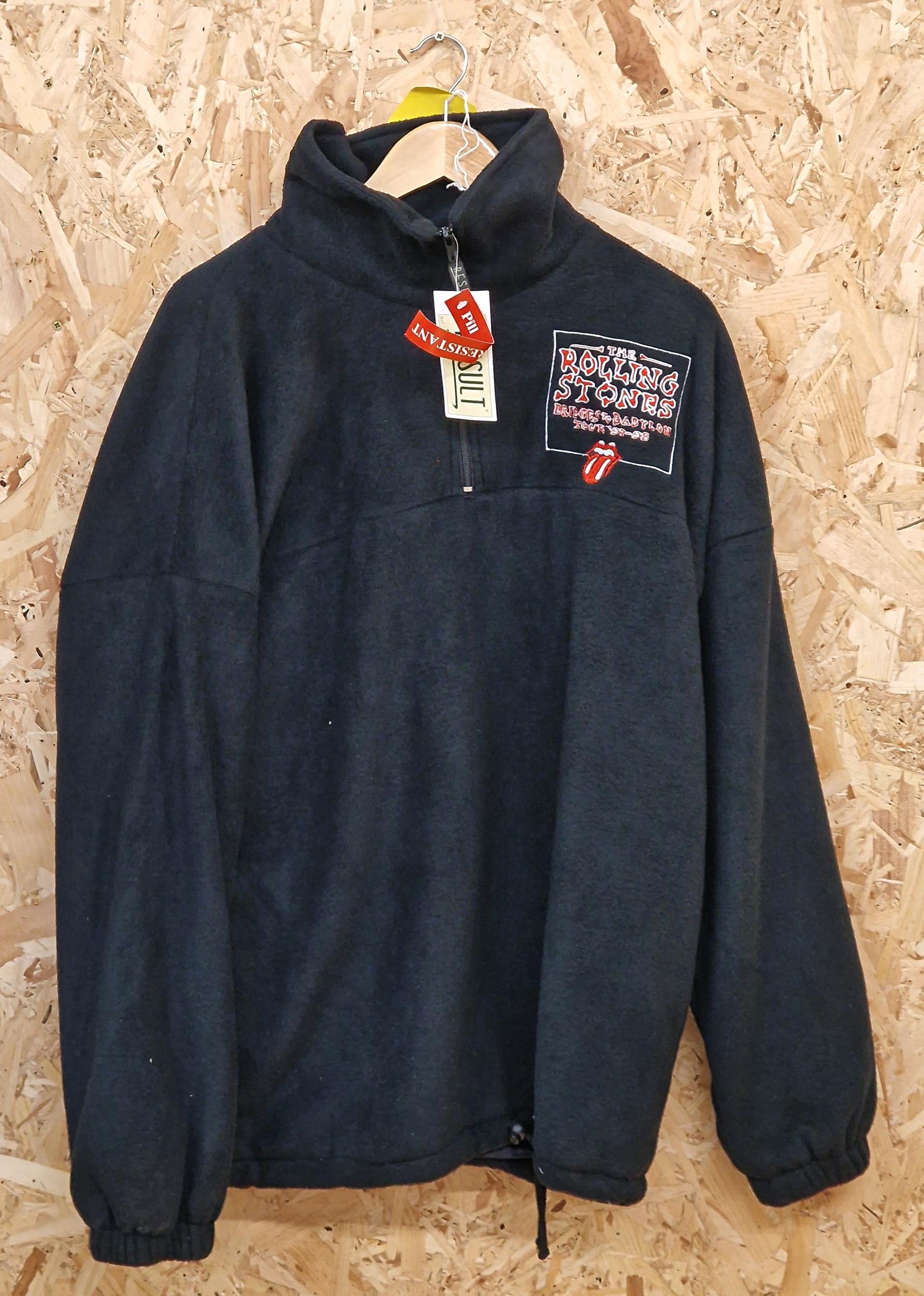 The Rolling Stones Bridges To Babylon Tour, 1997/98, Fleece BNWT. Size XL.