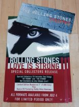 Quantity Of The Rolling Stones "Love Is Strong" Promotional Album Posters & One Additional "
