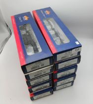 Collection of boxed Bachmann 00 Gauge trains to include 31-011, 31-129, 31-012, 31-087DC, 31-475A,