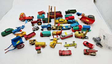 Collection of vintage Dinkys, Britains & Tonka vehicles. Approx 40.