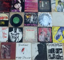Collection Of 45's Vinyl Records To Include The Only Ones, Ramones & Bauhaus (19)