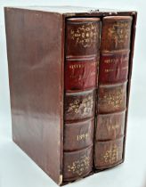 Faux Antique Book Lacquered Wood Storage Box. H 38cm x W 19cm x D 27cm.