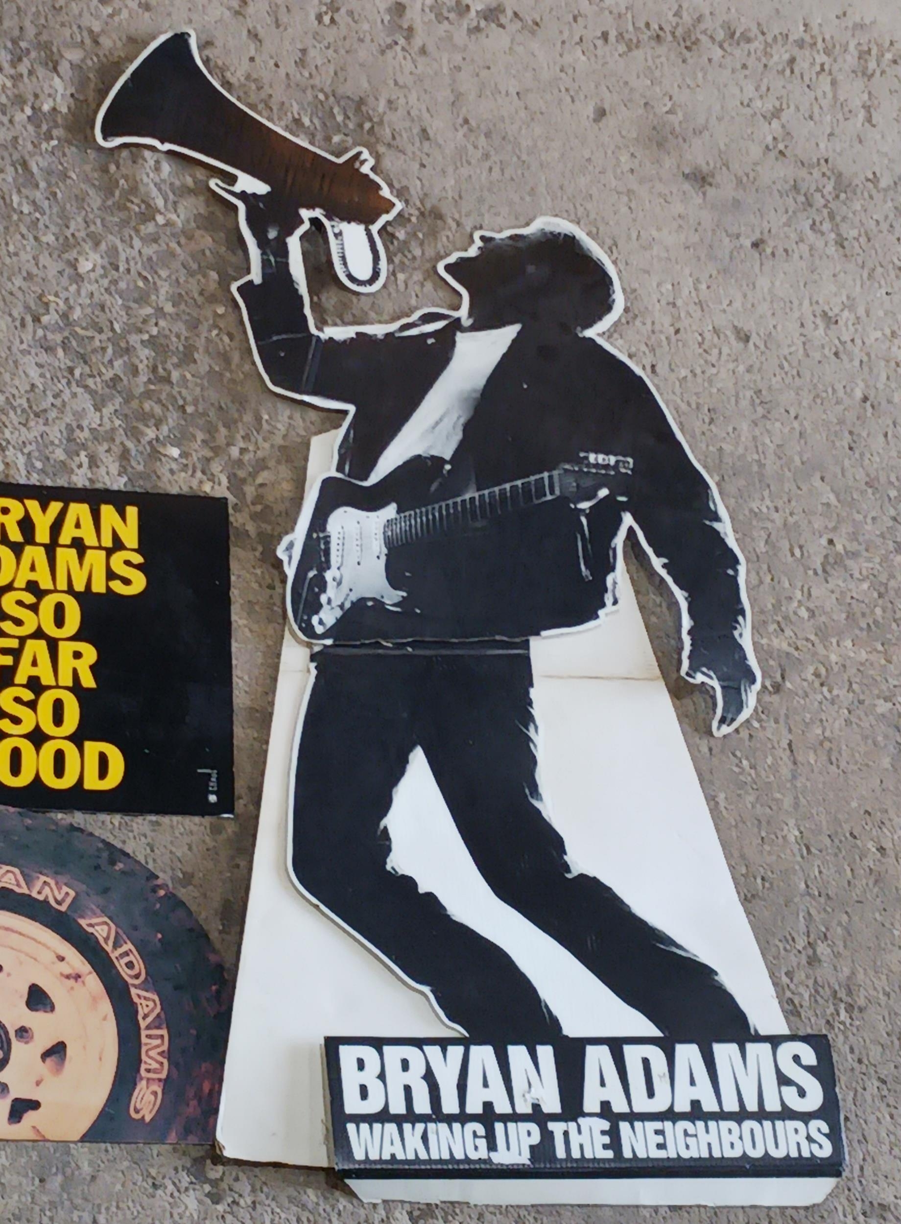 Bryan Adams 'waking up the neighbours' promotional cardboard cutout together with three other - Image 4 of 4