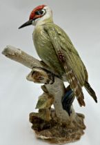 Gunther Granget for Hutschenreuther porcelain Woodpecker, 26cm high