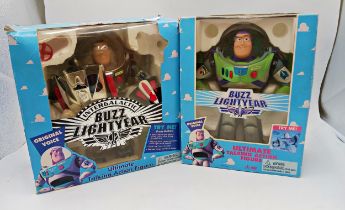 Boxed Disney Buzz Lightyear & Rare Intergalactic Buzz Lightyear figures (2)