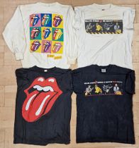Quantity Of Vintage The Rolling Stones Tour T Shirts To Include Urban Jungle Examples. Large & XL