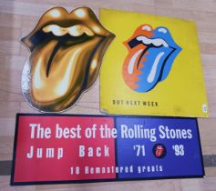 Assortment Of Vintage The Rolling Stones Promotional Tour Posters (3)