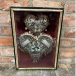 Robert Baden Powell heart shaped pin cushion valentines in original case, likely sent to him