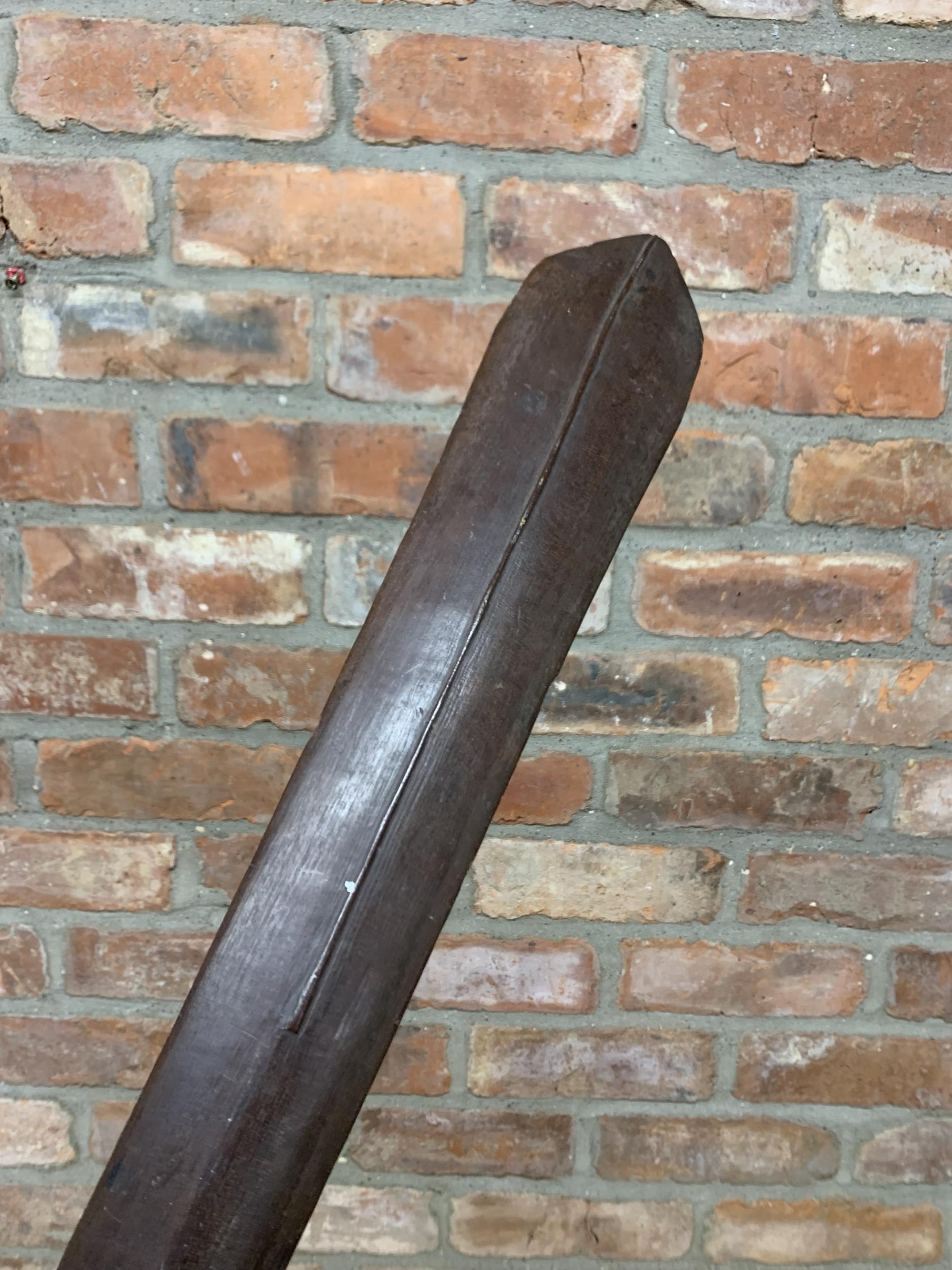 Impressive early 19th century Solomon Islands stone carved war club, L 115cm - Image 2 of 3